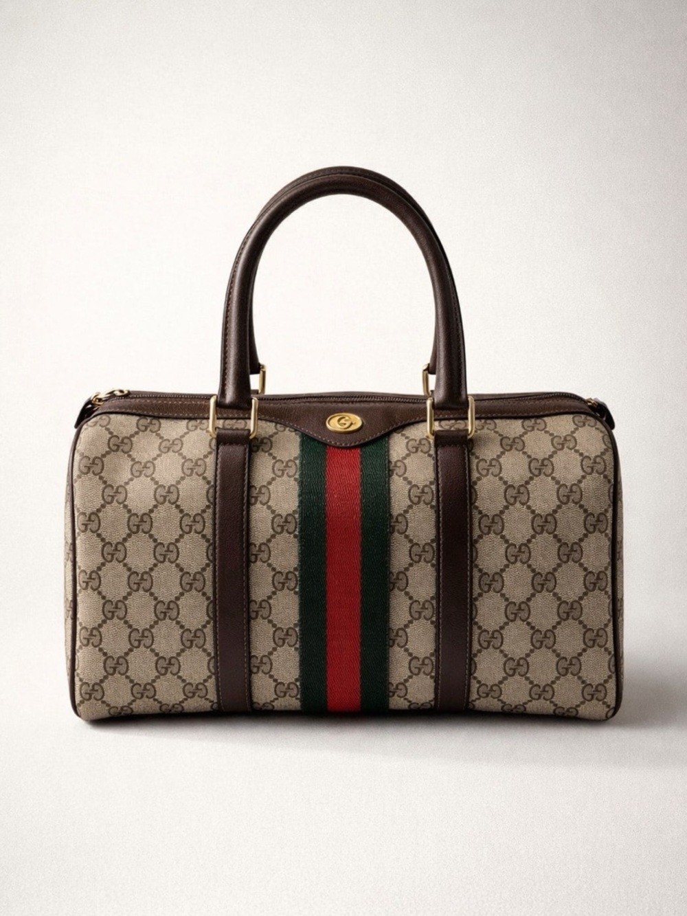 Gucci Supreme Monogram Boston Bag